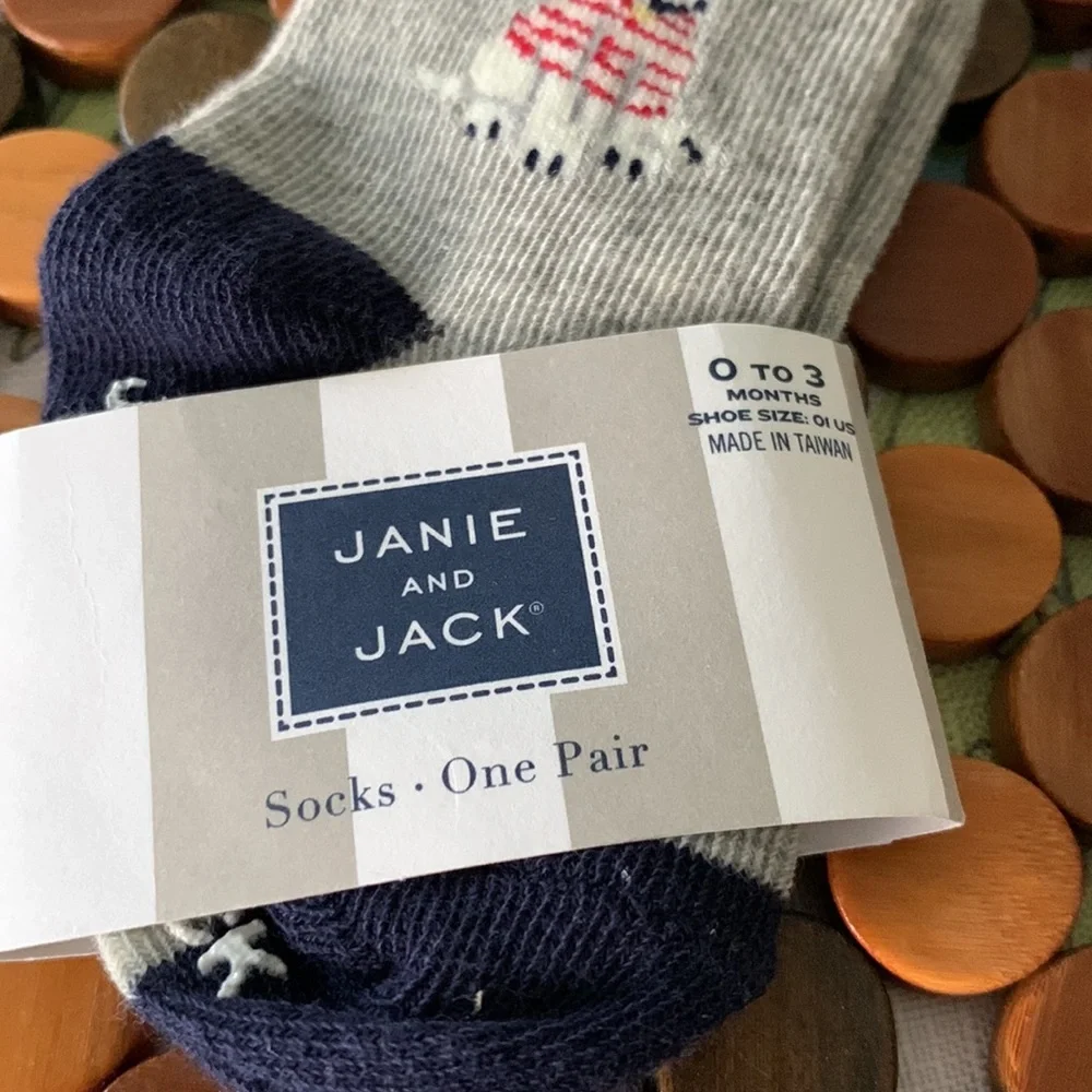 Janie and Jack Baby Boy Bundle 5 Pairs of Socks